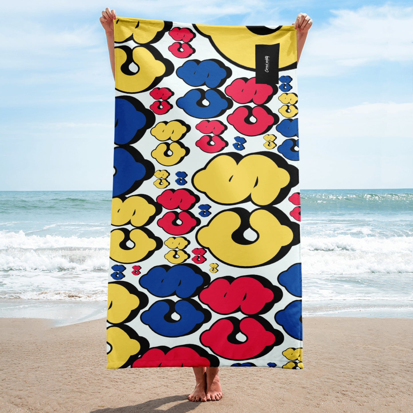 C.S Print Beach Towel Anniversary