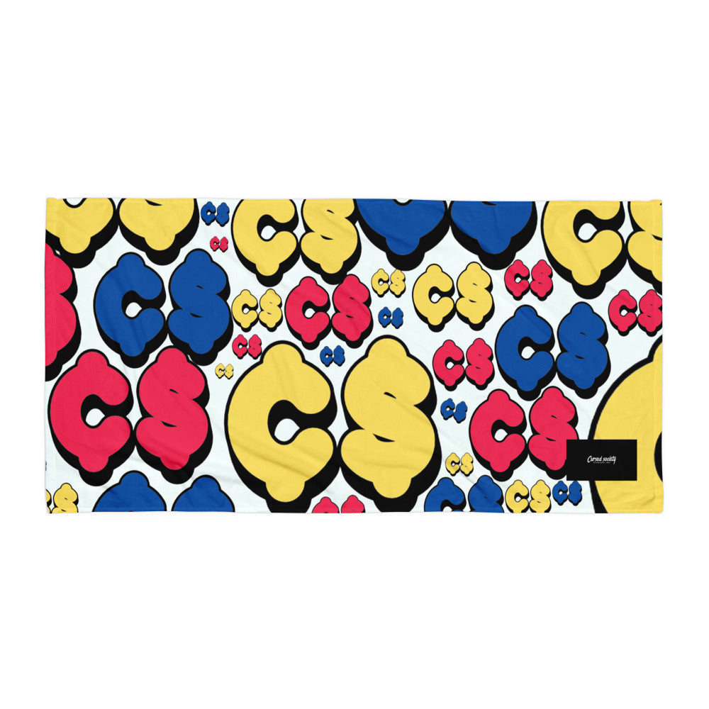 C.S Print Beach Towel Anniversary