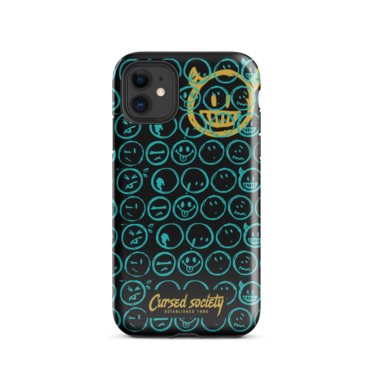 CUR-MOJI (TIFFANY/ GLD ) IPHONE CASE