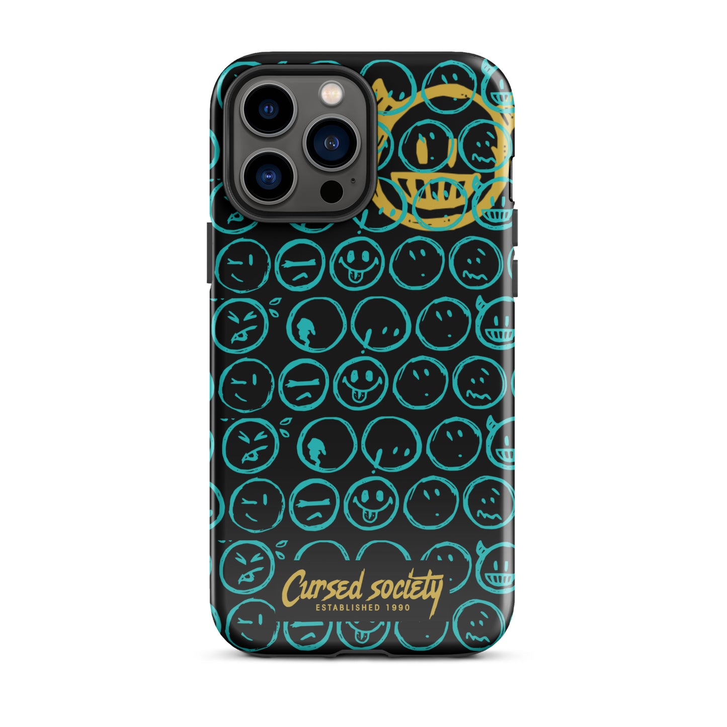 CUR-MOJI (TIFFANY/ GLD ) IPHONE CASE