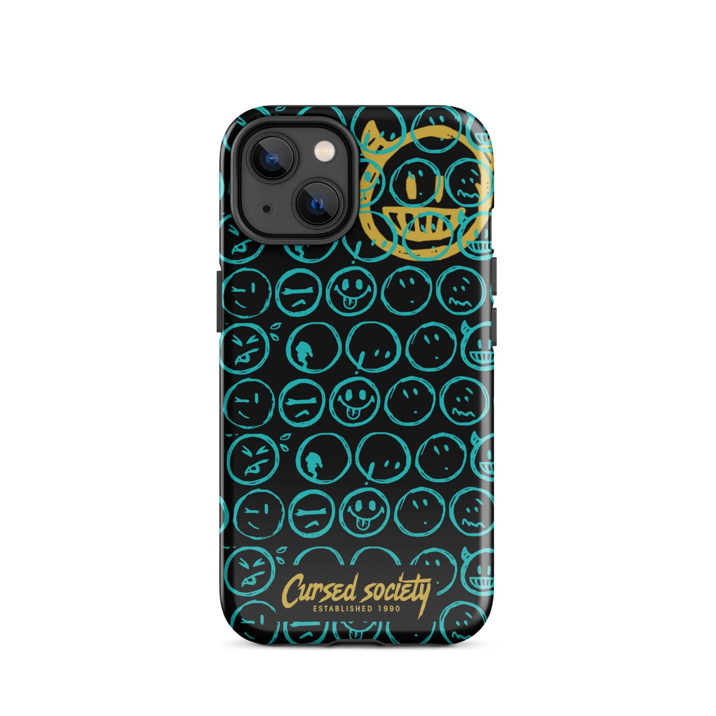 CUR-MOJI (TIFFANY/ GLD ) IPHONE CASE