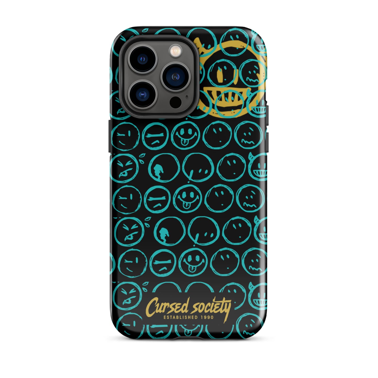 CUR-MOJI (TIFFANY/ GLD ) IPHONE CASE