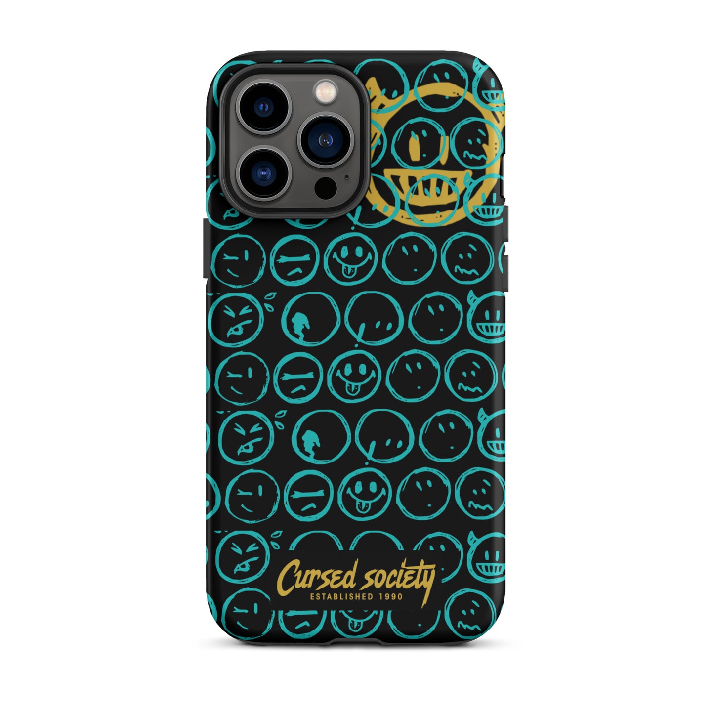 CUR-MOJI (TIFFANY/ GLD ) IPHONE CASE