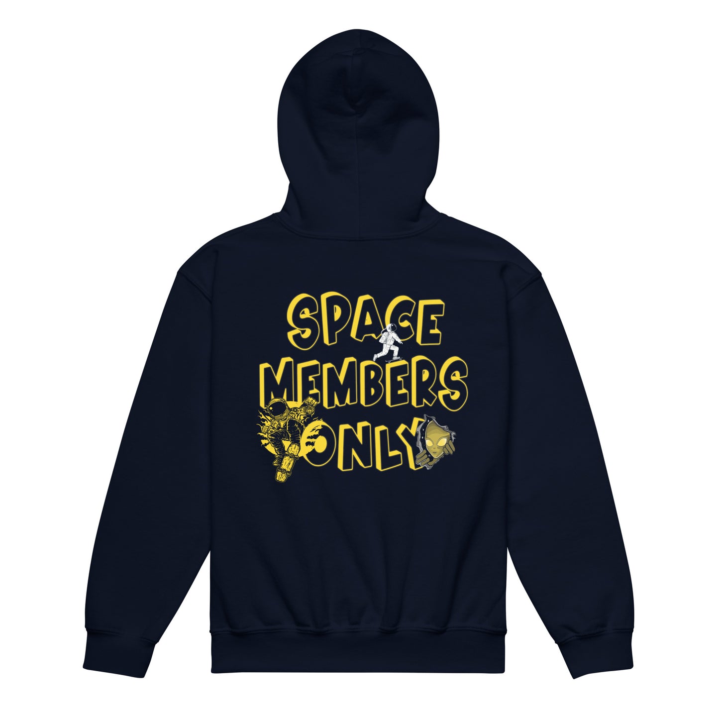 Astro Skater (NAVY / YELLOW) Youth heavy blend hoodie