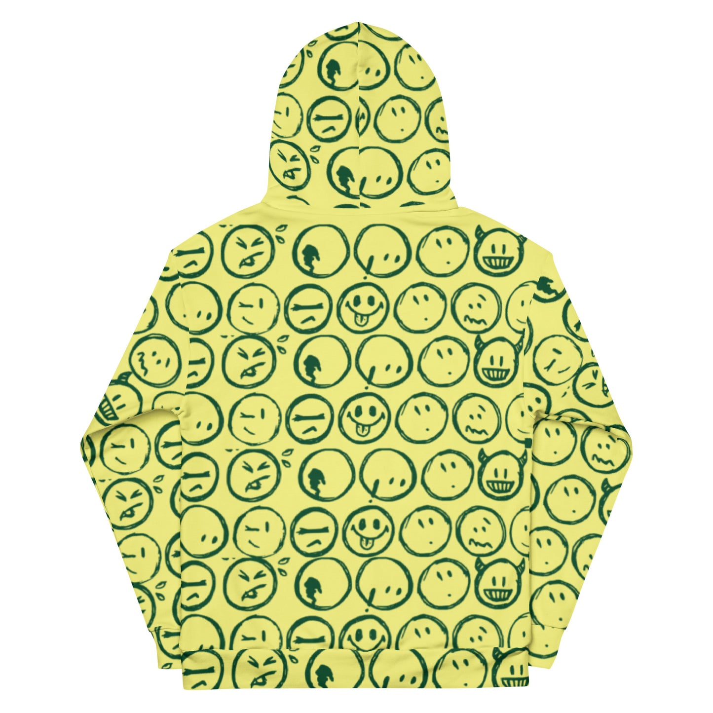 Cur-moji (Forest Green / Yellow ) Unisex Hoodie