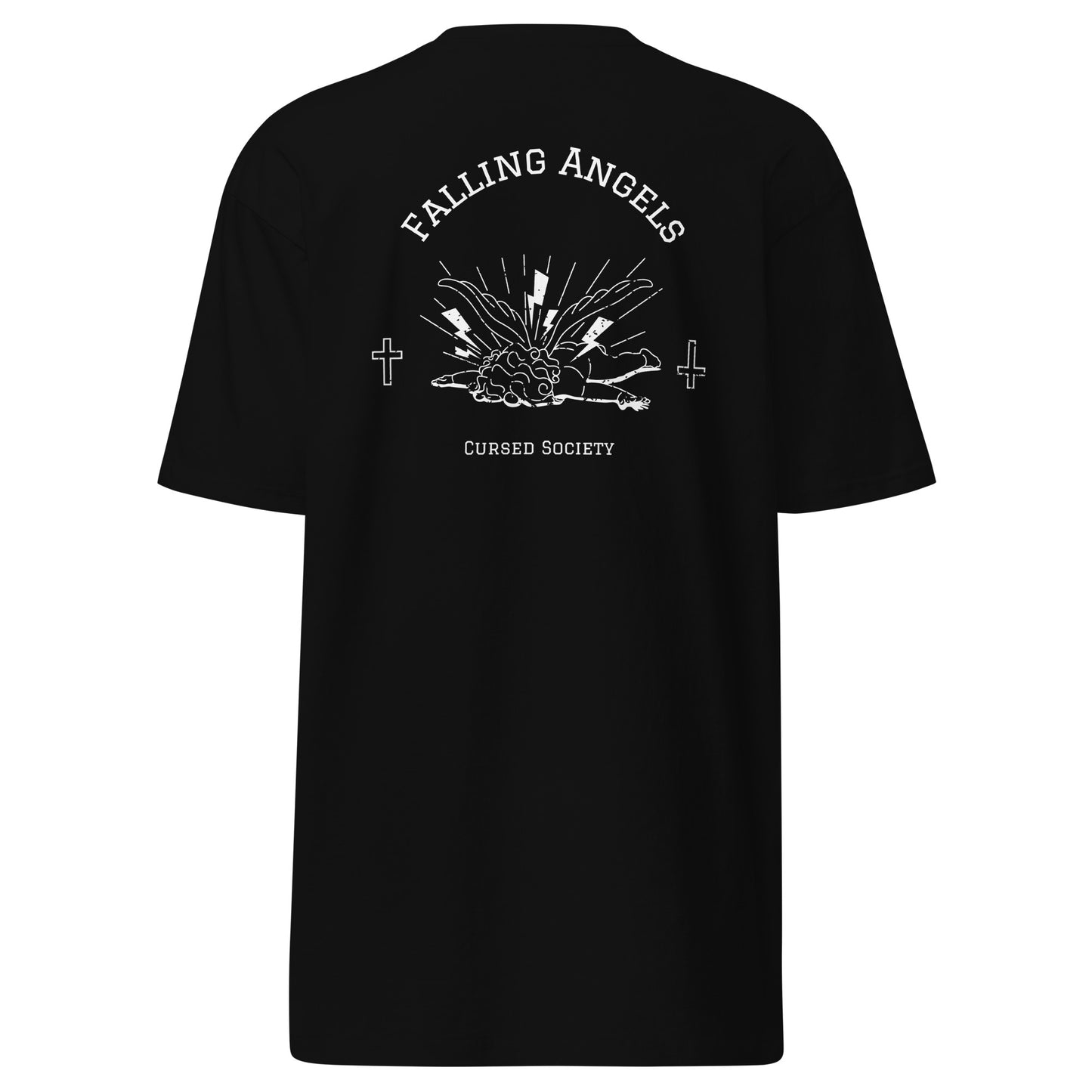 FALLING ANGELS “ Black or White “ premium heavyweight tee