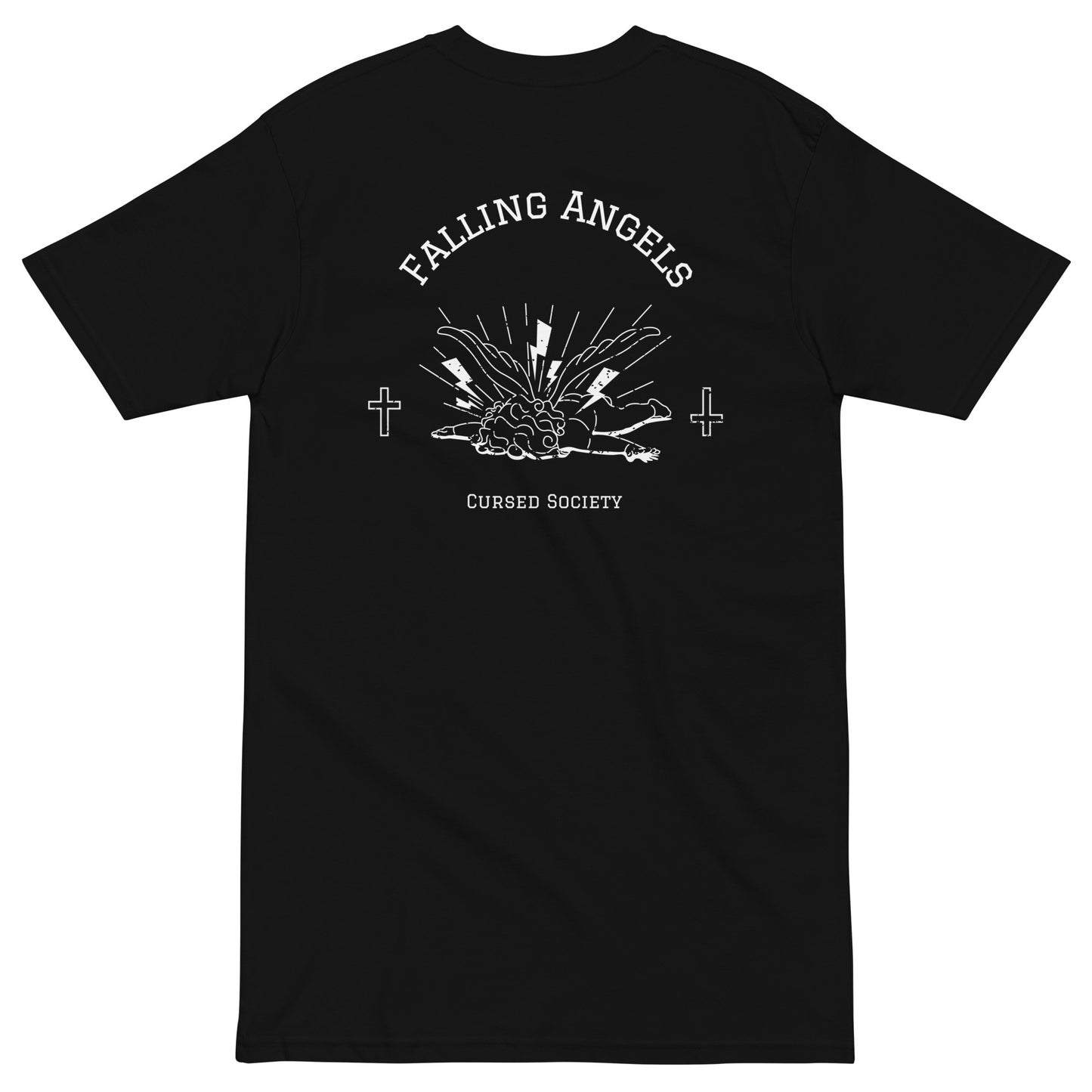 FALLING ANGELS “ Black or White “ premium heavyweight tee